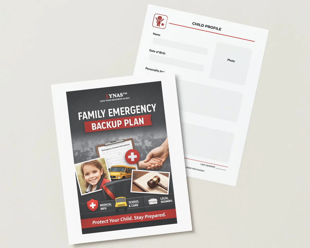 LYNAS Family Emergency Plan System - Digital Download