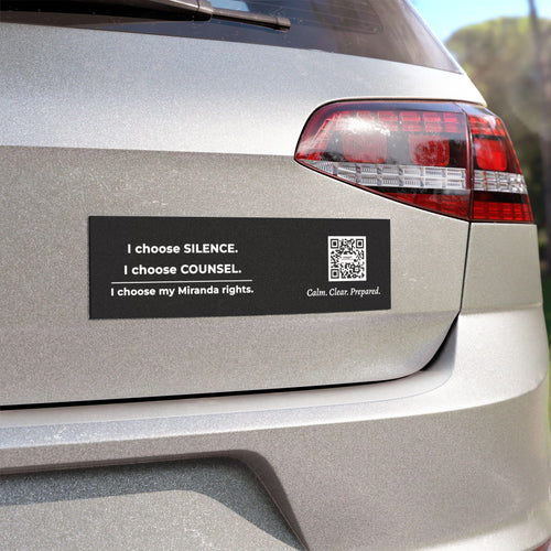 Know Your Rights Car Magnet