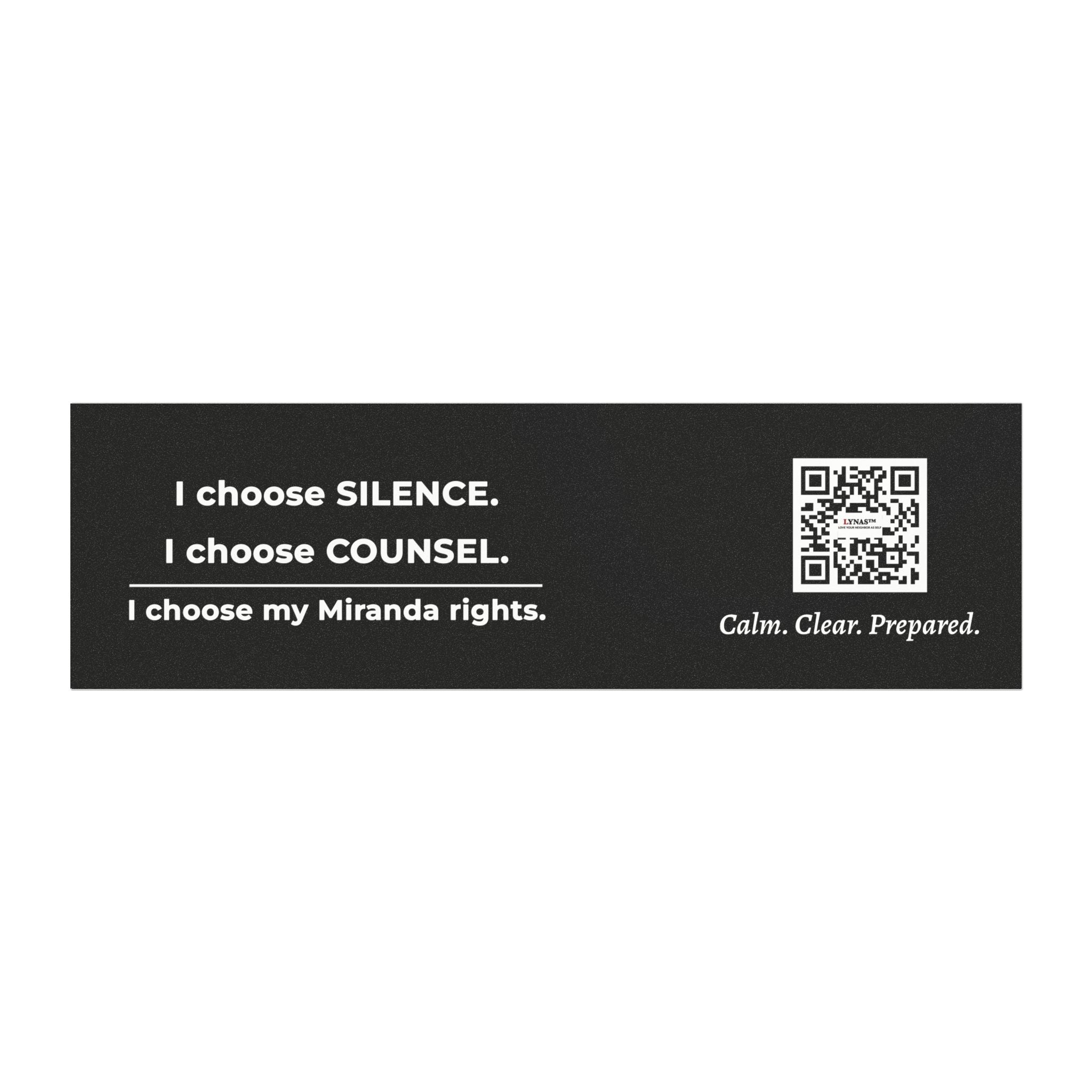 Know Your Rights Car Magnet