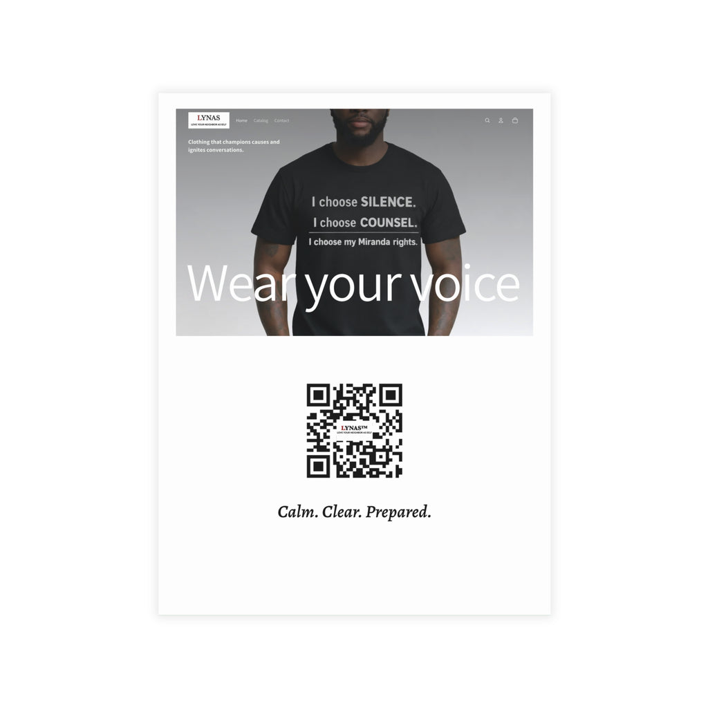 Know Your Rights Cards (4.62" x 6.25") – 60-Second Legal Guide