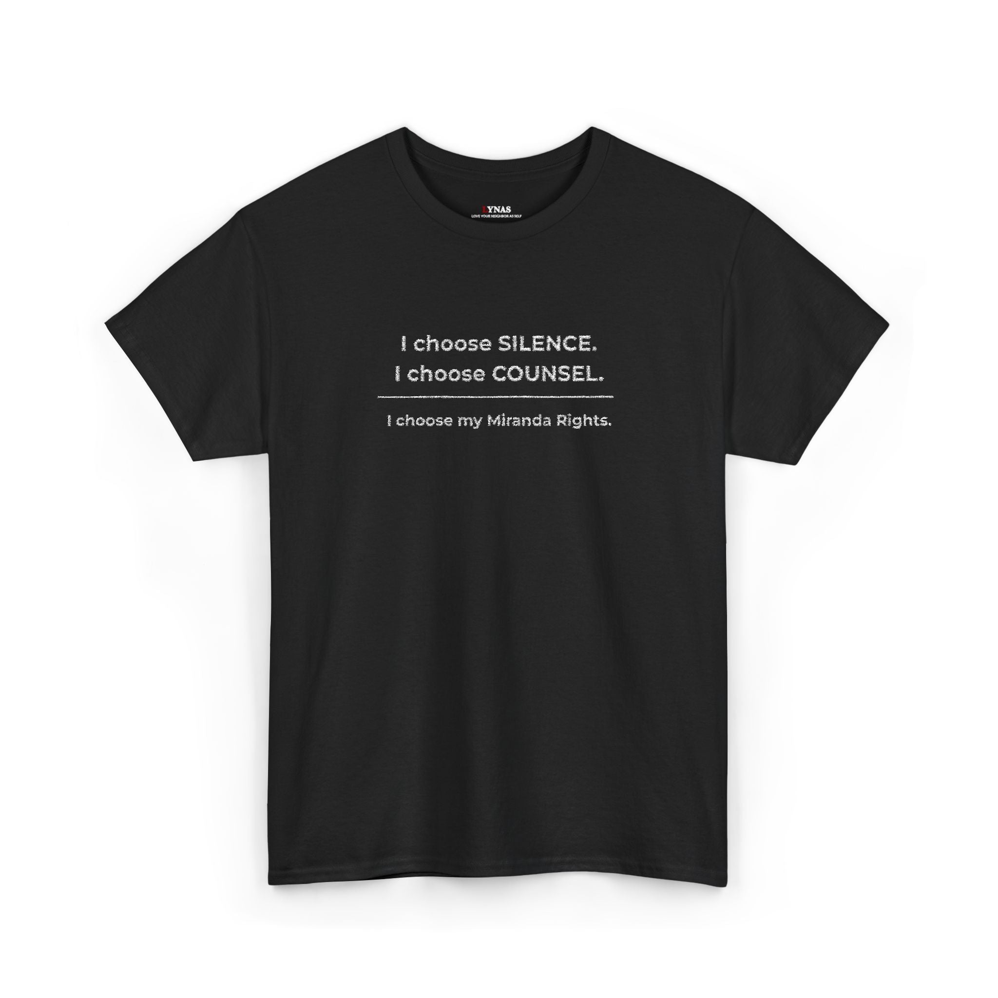 Know Your Rights Tee-embroidered