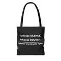 LYNAS Know Your Rights Tote Bag reusable civil rights protest carry bag