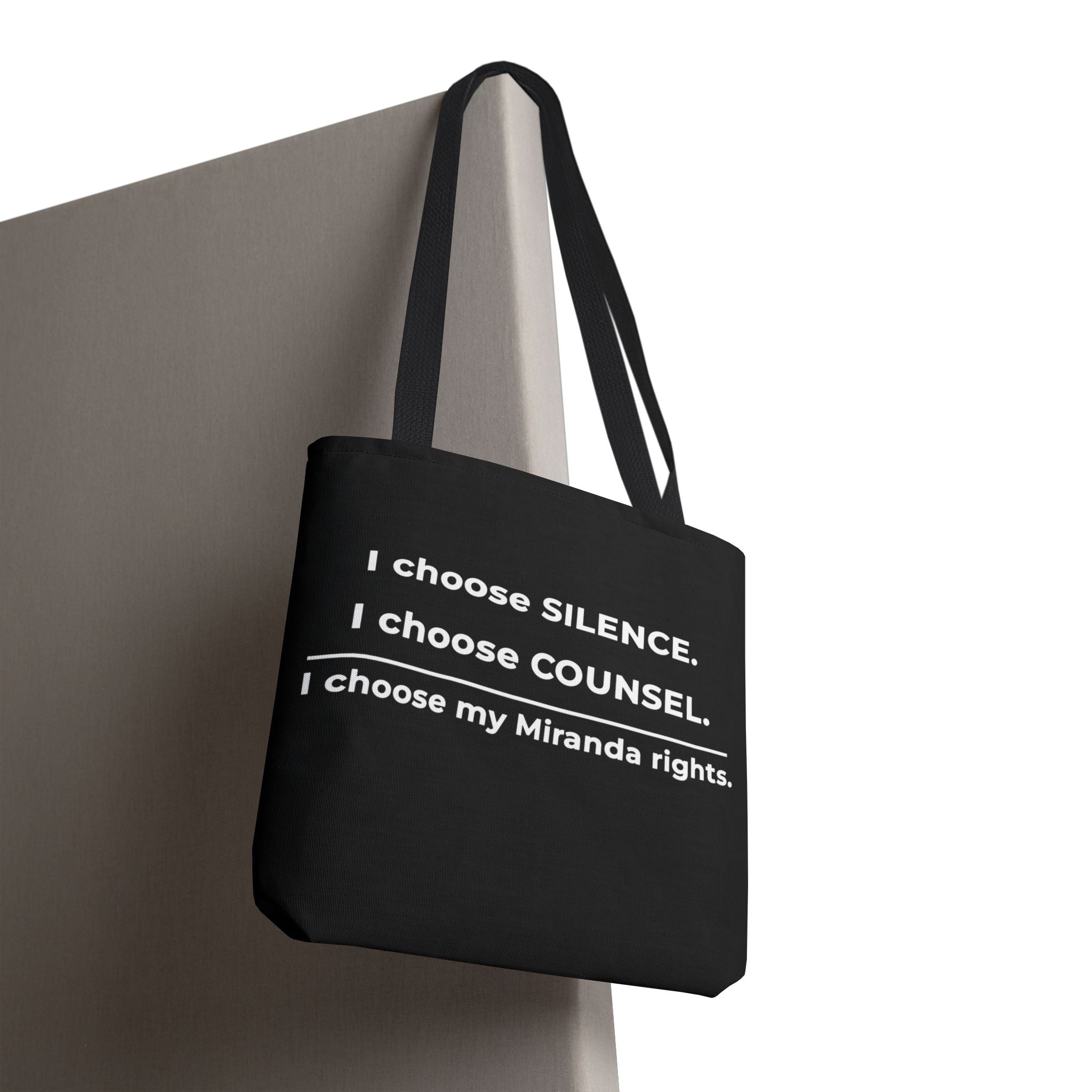 LYNAS Know Your Rights Tote Bag reusable civil rights protest carry bag